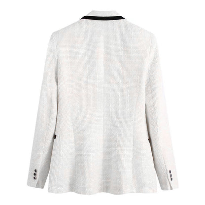 Tweed Blazer - Dames - Elegante LILI Stijl met Slim Fit en Tijdloos Design