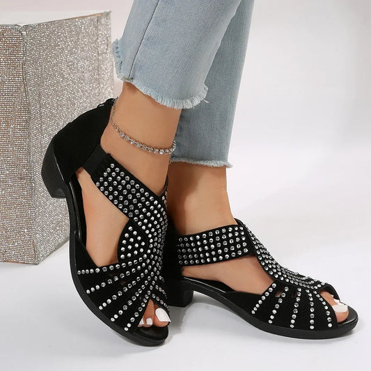 Sandalen met Nayrubi-stenen - Elastische Band - Comfortabele Zool