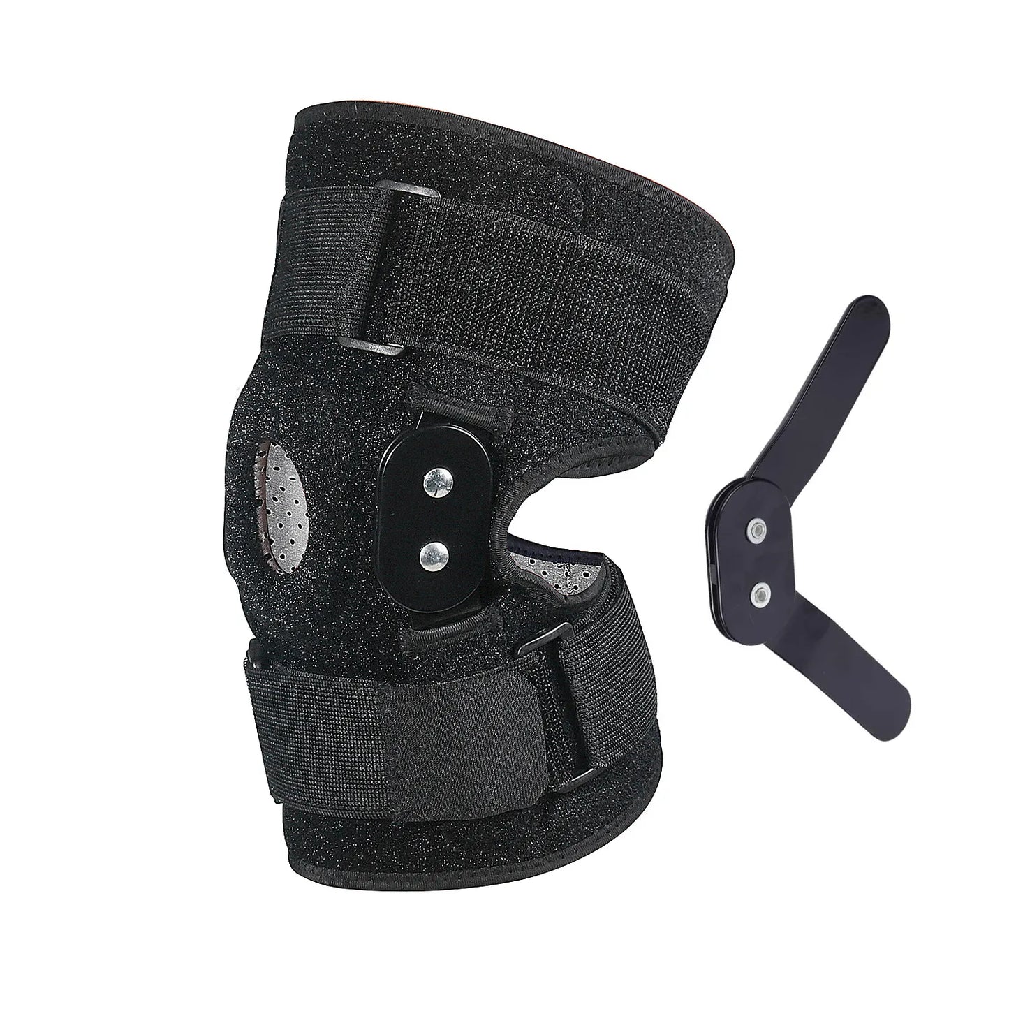 Kniebrace - unisex - Verstelbaar Scharnierend voor Optimale Ondersteuning en Comfort