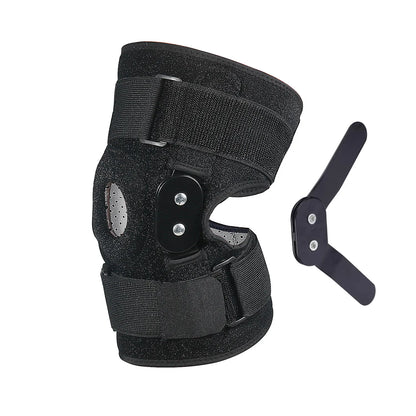 Kniebrace - unisex - Verstelbaar Scharnierend voor Optimale Ondersteuning en Comfort