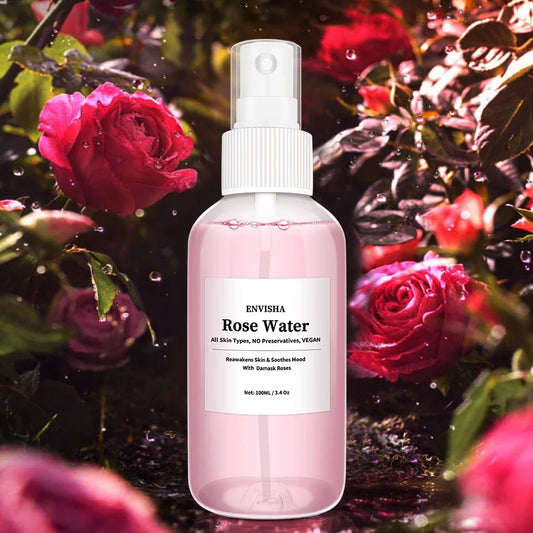 FloralDew Mist Rozenwater Serum 100ml – Kalmerend & Hydraterend voor Gevoelige Huid
