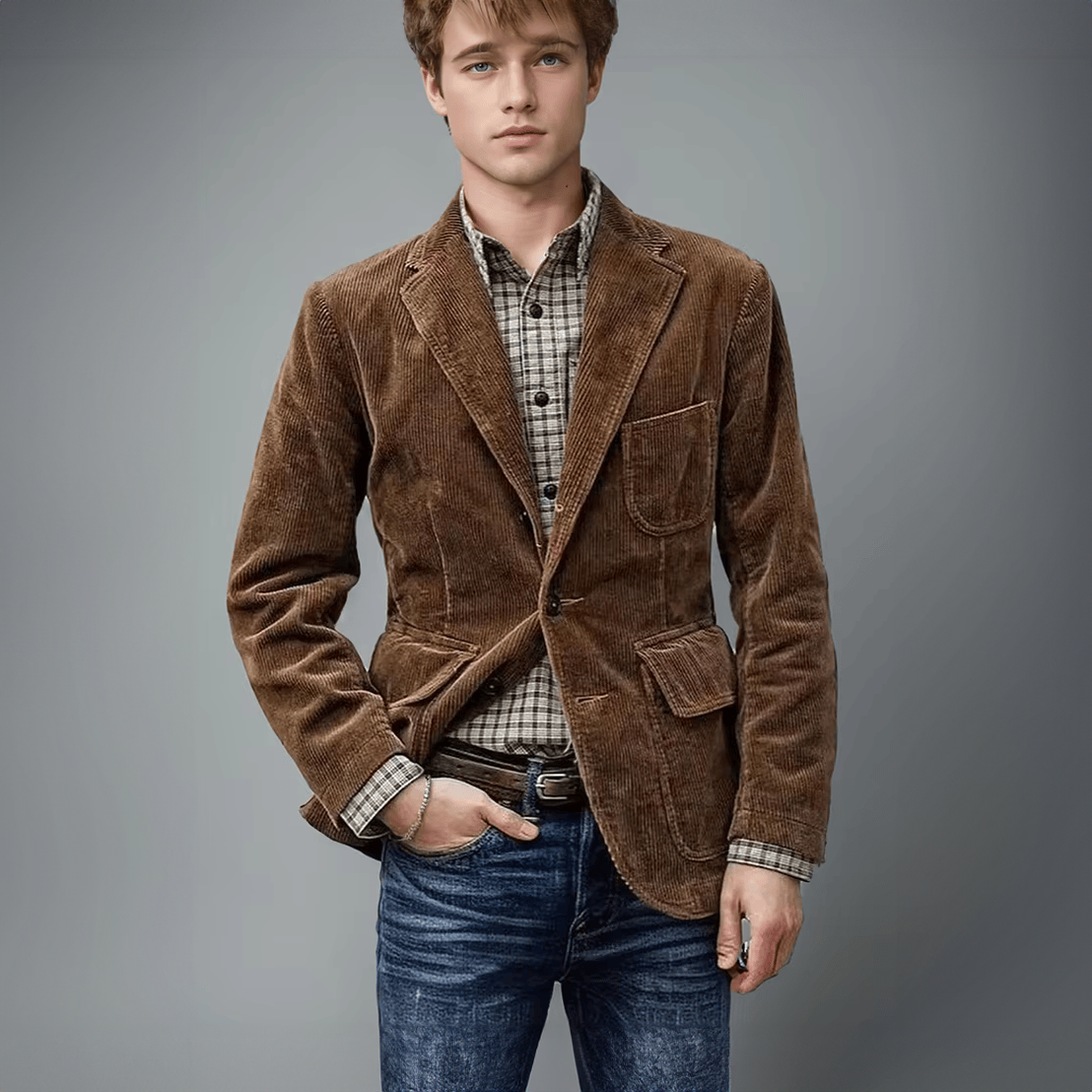 Adan™ Corduroy Blazer - Heren - Tijdloze Stijl & Comfort