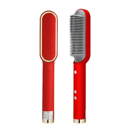 2-in-1 Steil- en Krulborstel - Keramische Stylingtool met Ionische Technologie