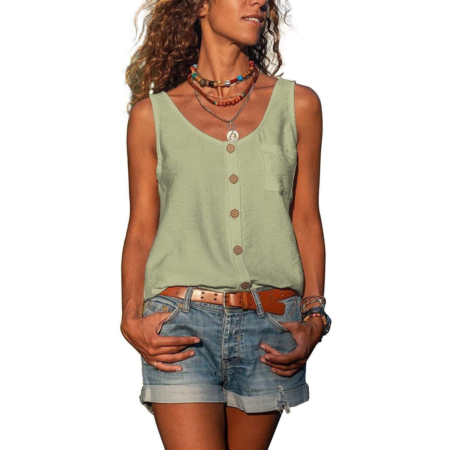 Dames tanktop in Ibiza-stijl, luchtig en vrouwelijk - foto 11
