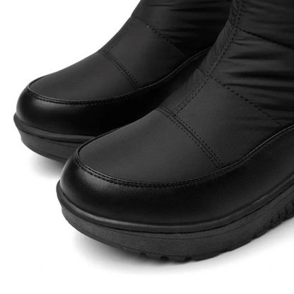 Kniehoge Winterlaarzen met Bontvoering - Warme Dameslaarzen met Antislip Zool