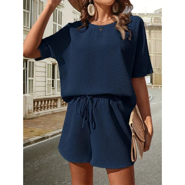 Elegante Zomerse Set - Vrouwen - Comfortabele Pasvorm - Tijdloze & Duurzame Stijl - Geschikt voor Casual en Chique Gelegenheden