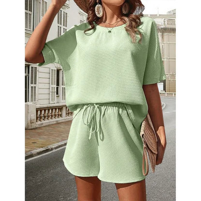 Elegante Zomerse Set - Vrouwen - Comfortabele Pasvorm - Tijdloze & Duurzame Stijl - Geschikt voor Casual en Chique Gelegenheden