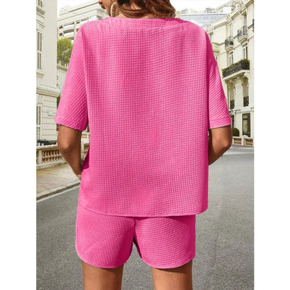 Elegante Zomerse Set - Vrouwen - Comfortabele Pasvorm - Tijdloze & Duurzame Stijl - Geschikt voor Casual en Chique Gelegenheden