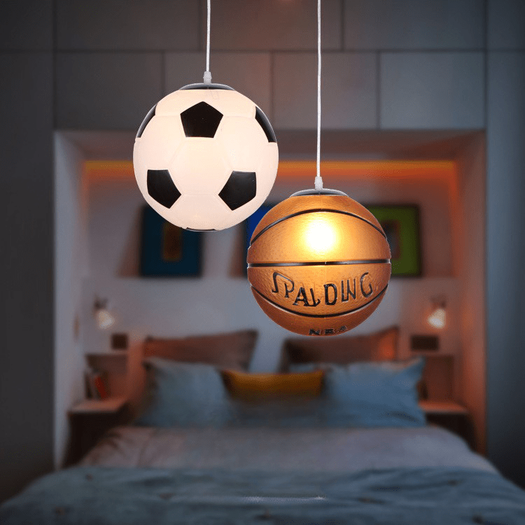 LED plafondlamp voetbalthema voor kinderkamers