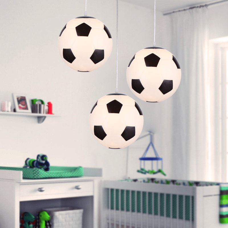 LED plafondlamp voetbalthema voor kinderkamers