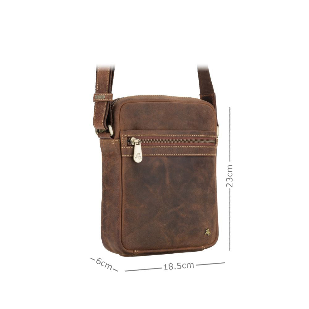 Messenger Bag - Unisex - Stijlvolle Colt Schoudertas van Hoogwaardig Leer met Verstelbare Schouderband