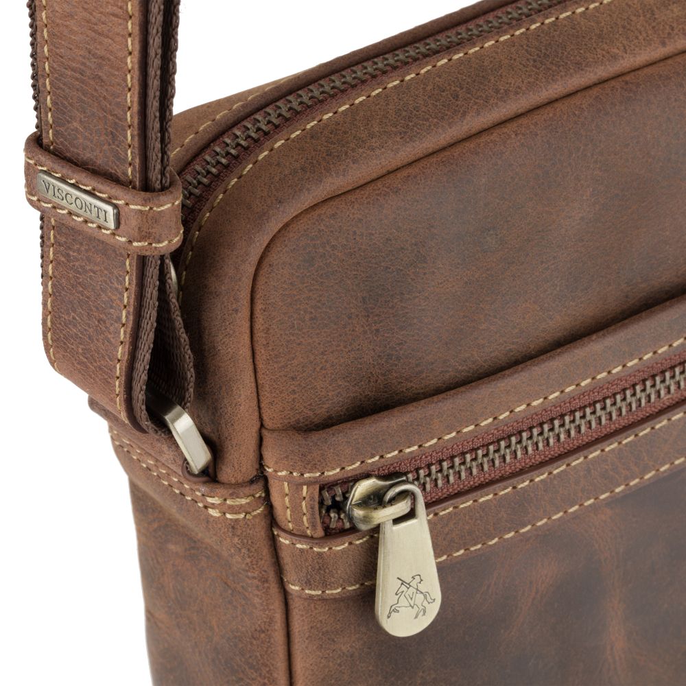 Messenger Bag - Unisex - Stijlvolle Colt Schoudertas van Hoogwaardig Leer met Verstelbare Schouderband