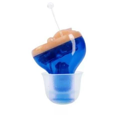 Onzichtbaar gehoorapparaat in het oor oplaadbaar met helder geluid