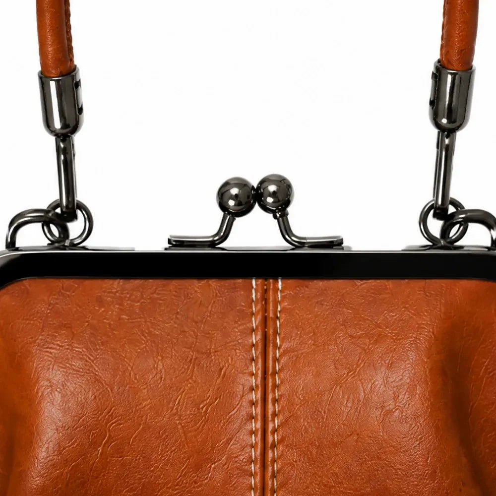 Crossbody tas dames met knipsluiting - detailfoto