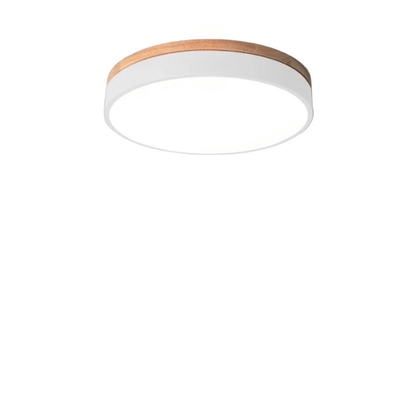 Plafondlamp warmwit LED Scandinavisch design van hout