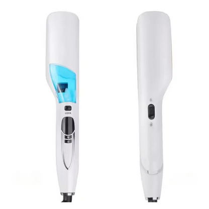 GlidePro Hitteborstel & Krultang – 2-in-1 Styling met Stoomfunctie