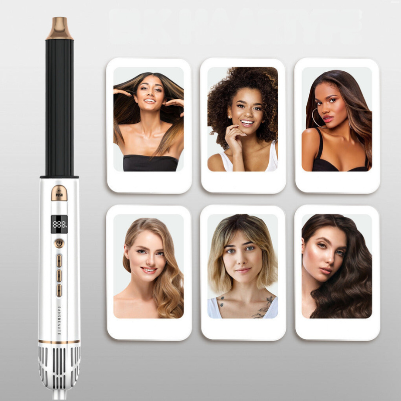 8-in-1 Styling Tool – Professioneel Föhnen, Krullen, Stijlen en Volume