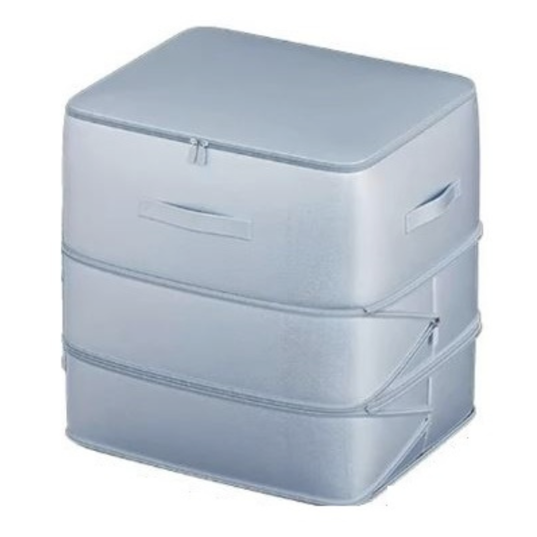 Compressie opbergtas met rits - ruimtebesparend in 3 lagen uitbreidbaar 54x42x60cm