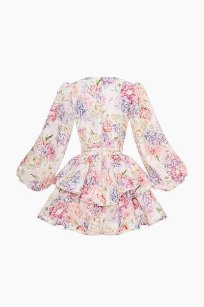 Damesjurk met bloemenprint soepelvallend