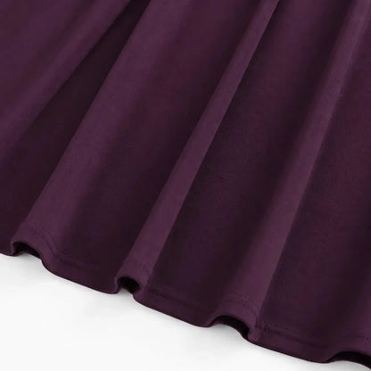 Midi-jurk dames met vierkante hals - detailfoto
