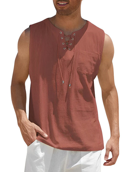 Zomerse heren tanktop, luchtig en losvallend - foto 7