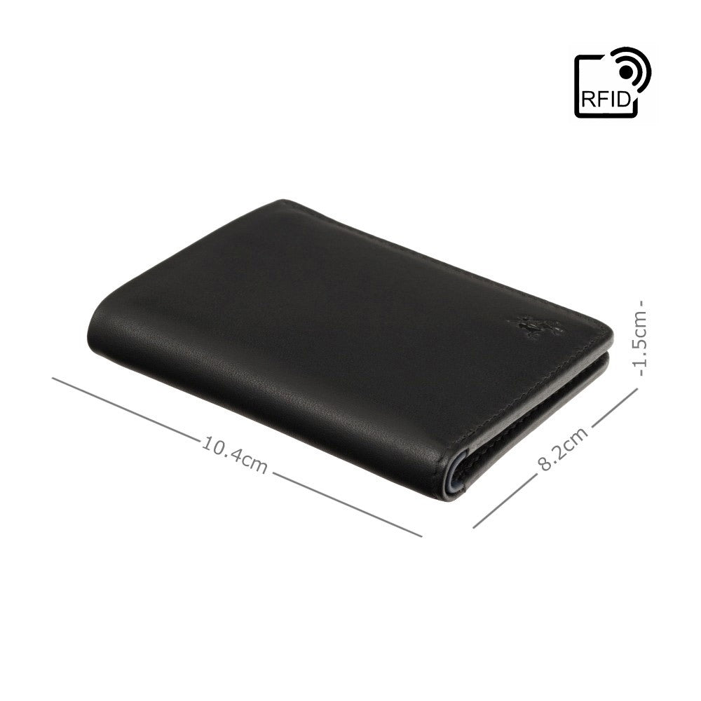 Clipper - Unisex Cash & Card Wallet - Stijlvolle leren portemonnee met RFID-bescherming en compacte pasvorm