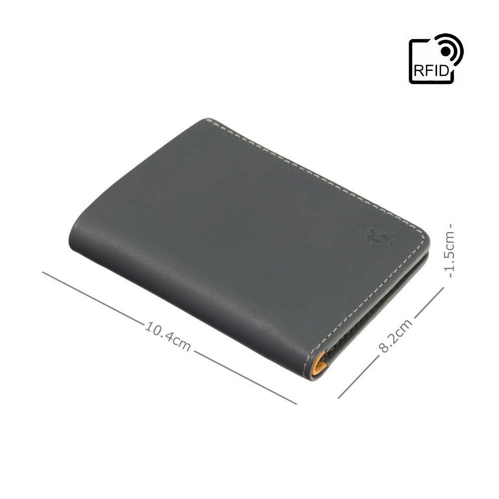 Clipper - Unisex Cash & Card Wallet - Stijlvolle leren portemonnee met RFID-bescherming en compacte pasvorm