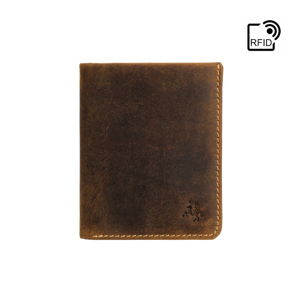 Clipper - Unisex Cash & Card Wallet - Stijlvolle leren portemonnee met RFID-bescherming en compacte pasvorm