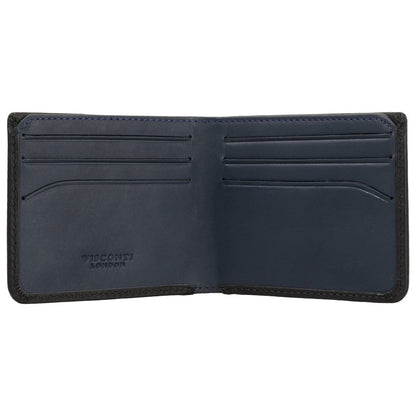 Wallet - Unisex - Stijlvolle Saw Cash & Card Wallet van hoogwaardig leer met slimme indeling voor pasjes en contant geld