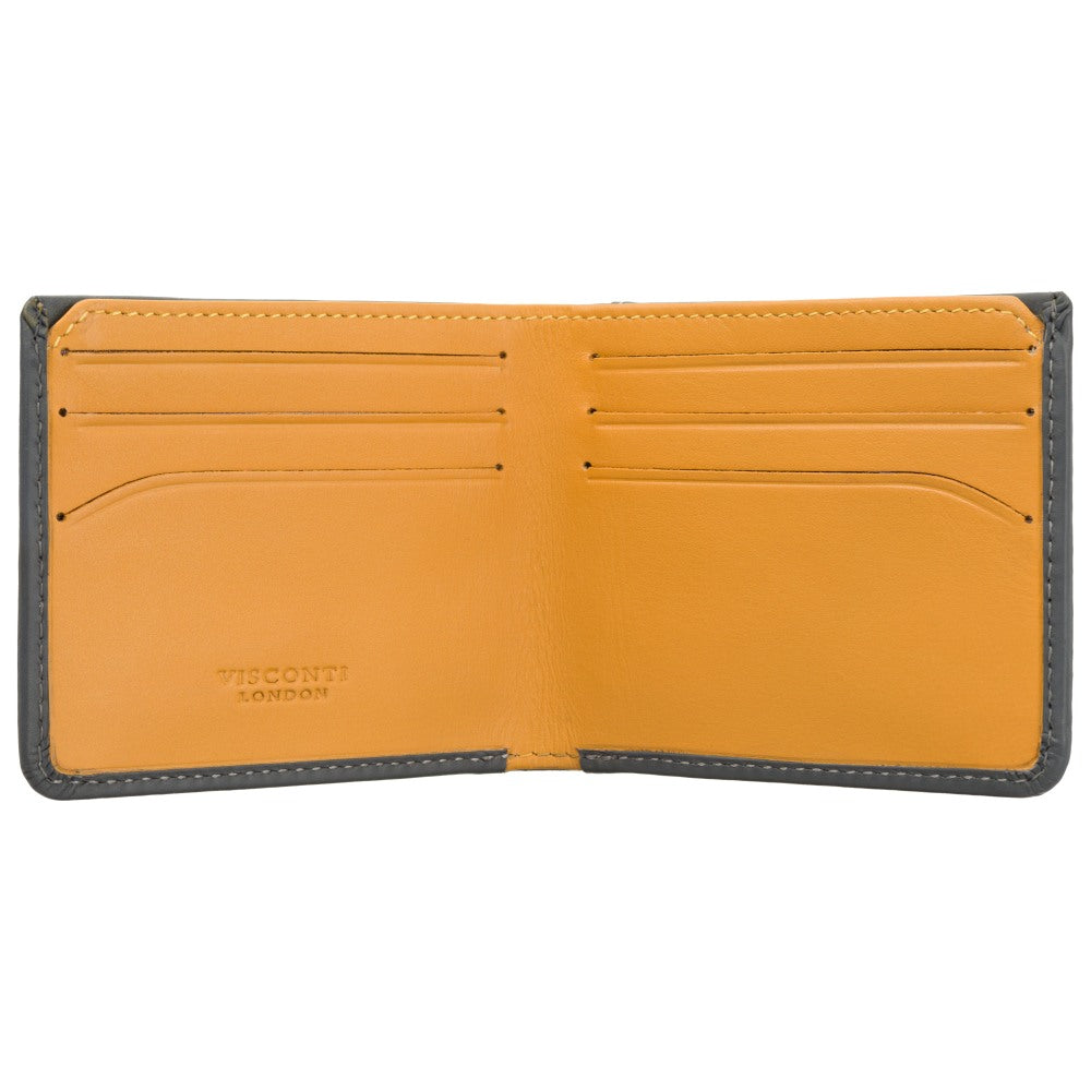 Wallet - Unisex - Stijlvolle Saw Cash & Card Wallet van hoogwaardig leer met slimme indeling voor pasjes en contant geld