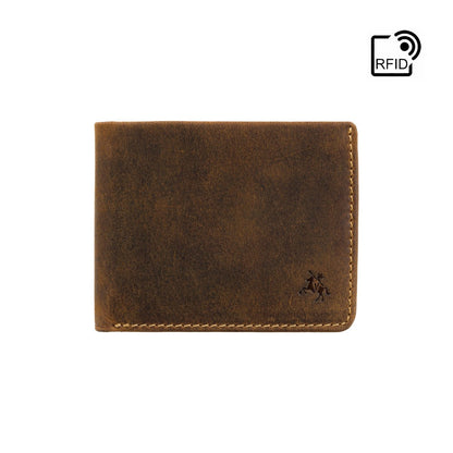 Wallet - Unisex - Stijlvolle Saw Cash & Card Wallet van hoogwaardig leer met slimme indeling voor pasjes en contant geld