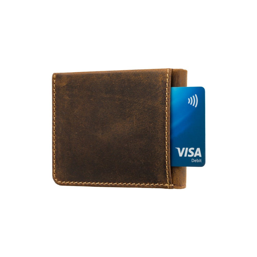 Wallet - Unisex - Stijlvolle Saw Cash & Card Wallet van hoogwaardig leer met slimme indeling voor pasjes en contant geld