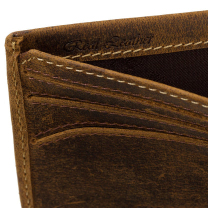 Wallet - Unisex - Stijlvolle Saw Cash & Card Wallet van hoogwaardig leer met slimme indeling voor pasjes en contant geld