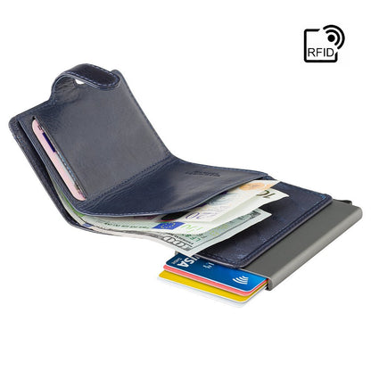 Cash & Card Portemonnee - Unisex - Stijlvolle leren portemonnee met RFID-bescherming en compact design