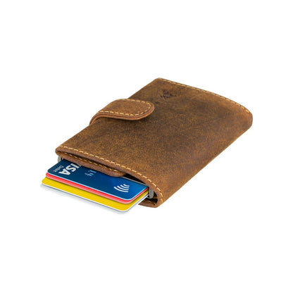 Cash & Card Portemonnee - Unisex - Stijlvolle leren portemonnee met RFID-bescherming en compact design