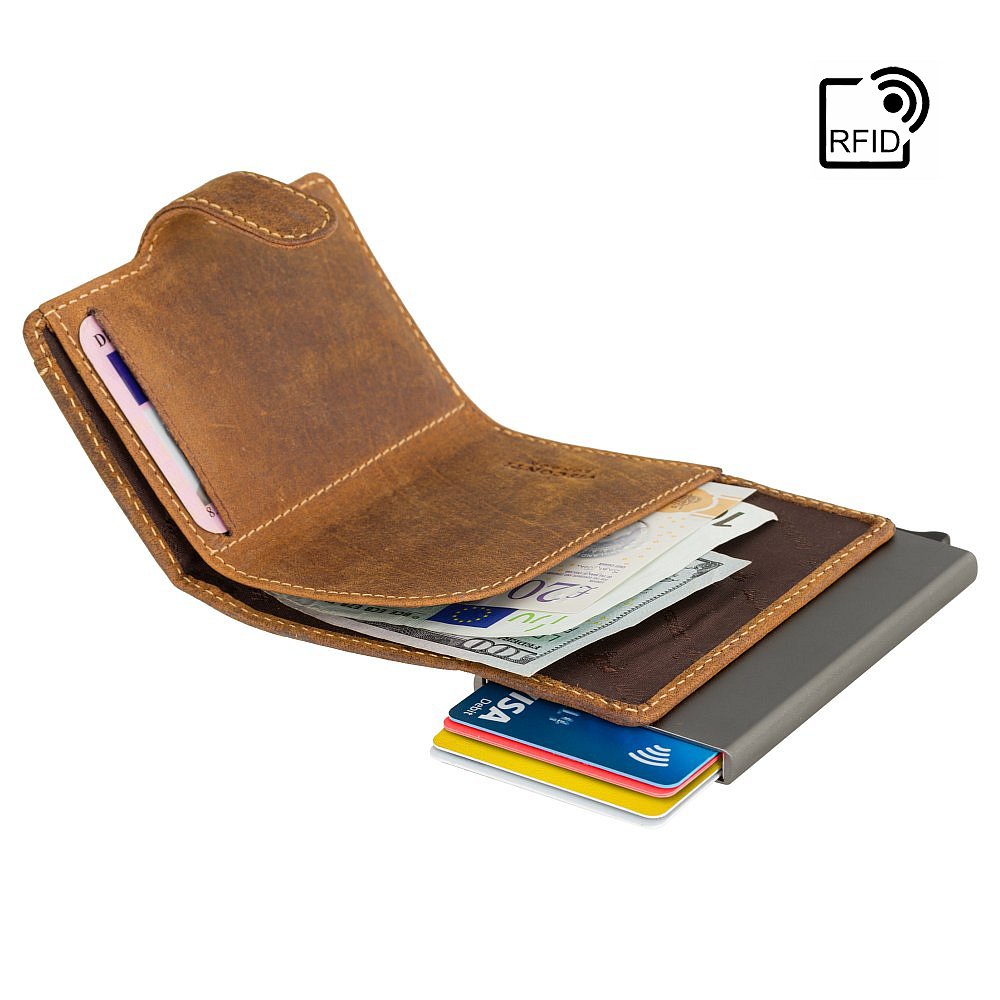 Cash & Card Portemonnee - Unisex - Stijlvolle leren portemonnee met RFID-bescherming en compact design