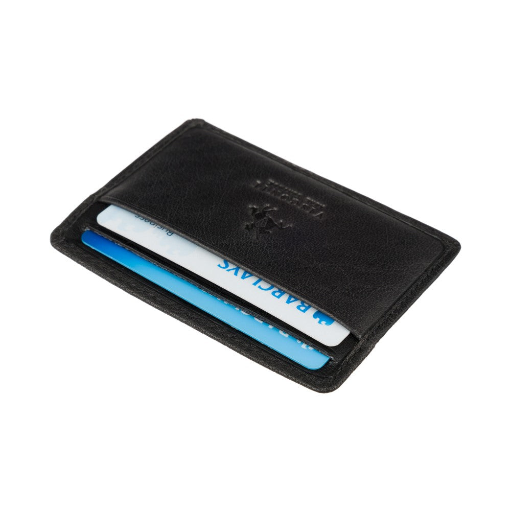 Kaartenhouder - Unisex - Stijlvolle en Slanke Leder Card Holder met RFID-bescherming en Meerdere Vakjes