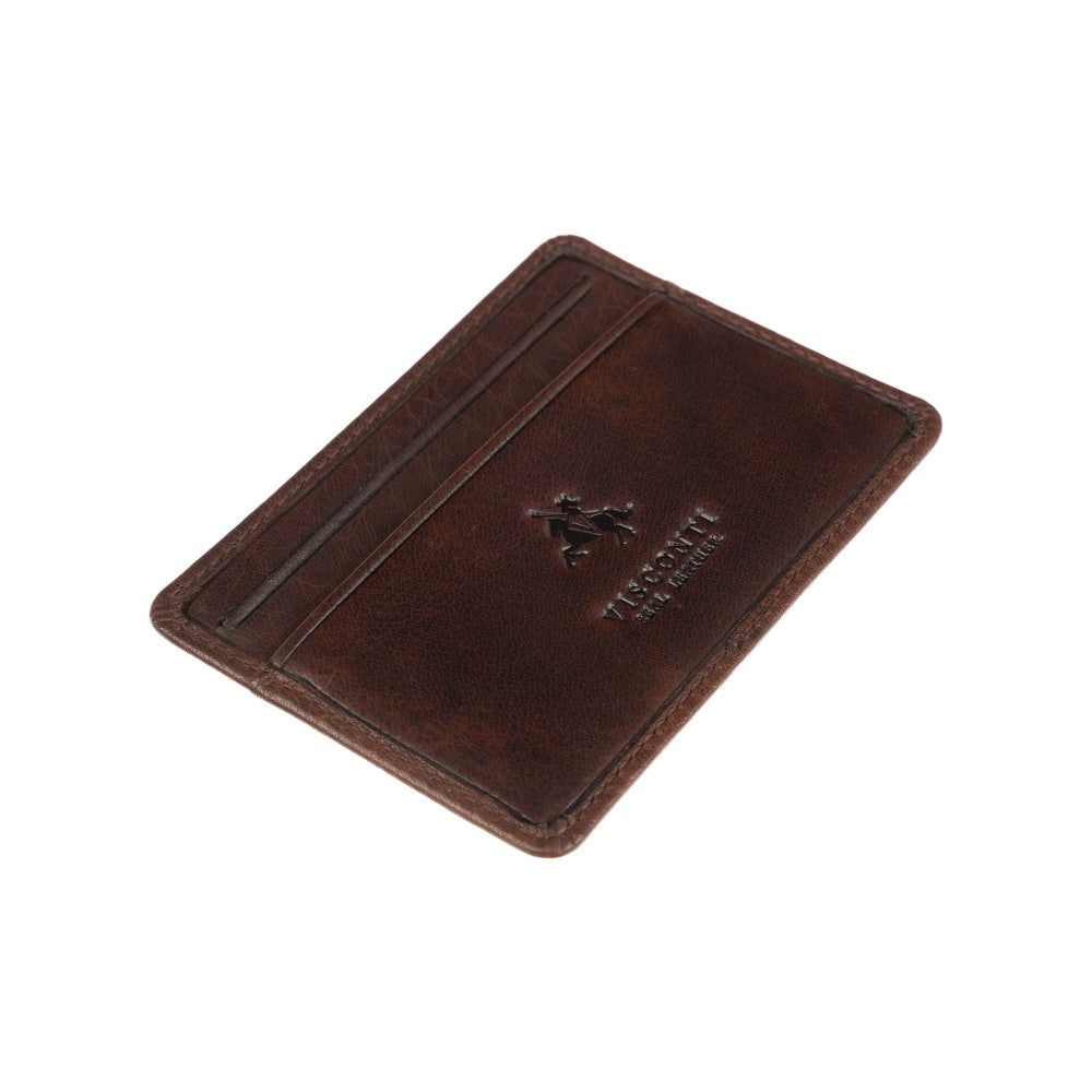 Kaartenhouder - Unisex - Stijlvolle en Slanke Leder Card Holder met RFID-bescherming en Meerdere Vakjes