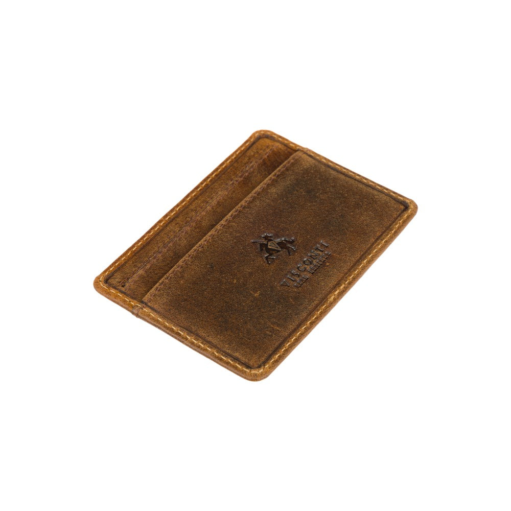 Kaartenhouder - Unisex - Stijlvolle en Slanke Leder Card Holder met RFID-bescherming en Meerdere Vakjes