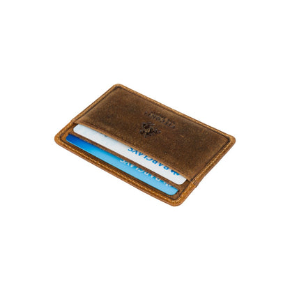 Kaartenhouder - Unisex - Stijlvolle en Slanke Leder Card Holder met RFID-bescherming en Meerdere Vakjes