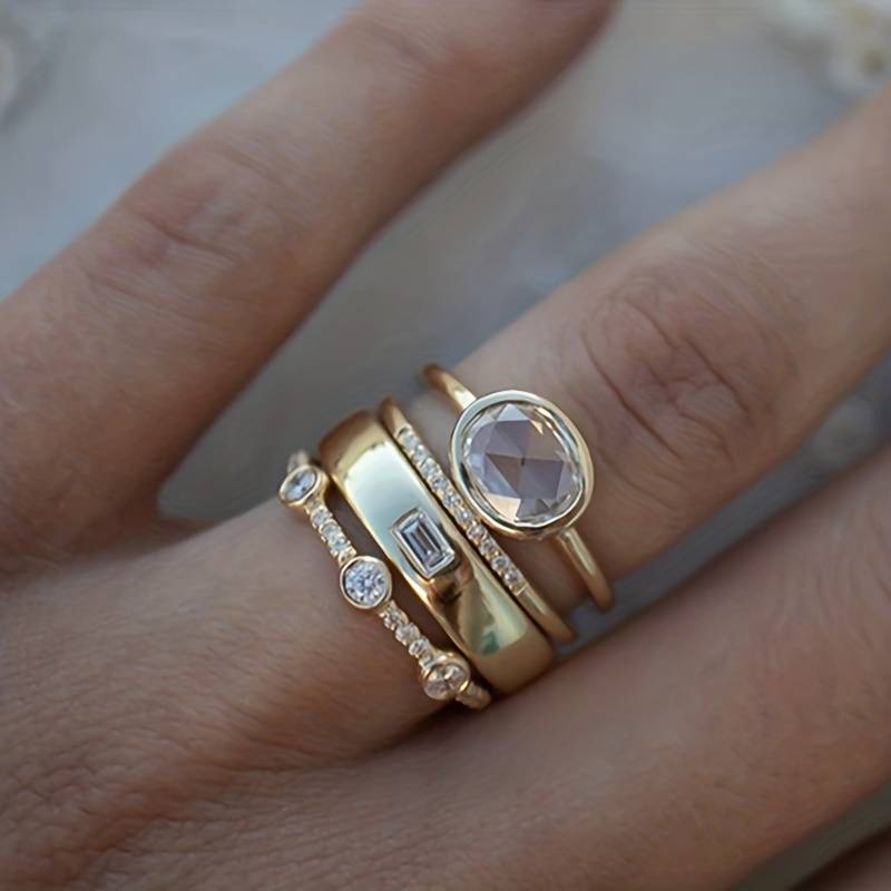 Ringenset dames goudkleurig - foto 5