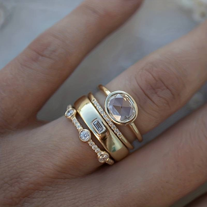 Ringenset dames goudkleurig - foto 5