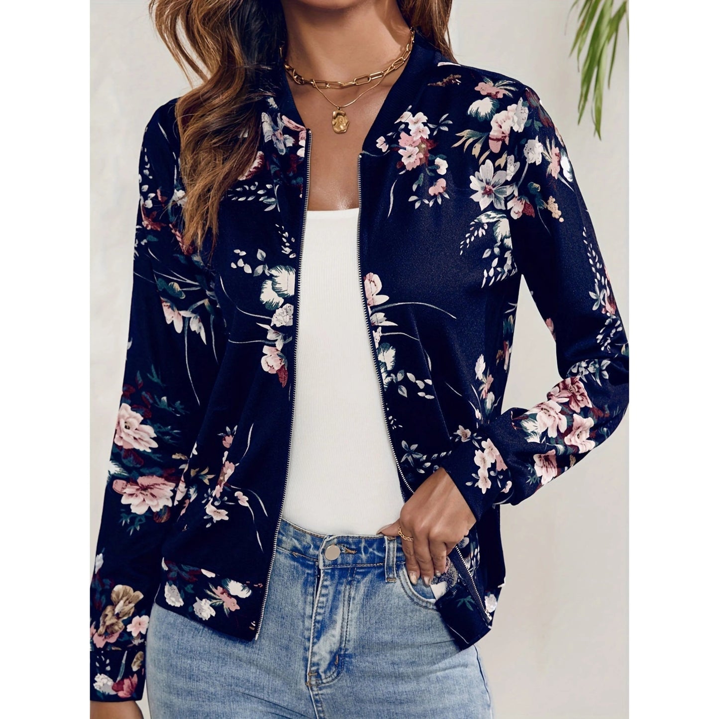 Bomberjack Dames in Marineblauw