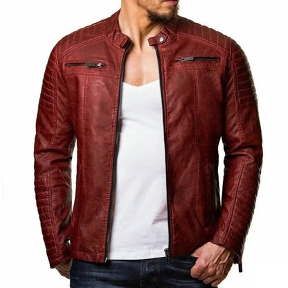 Winddicht Leren Jack — Luxe Heren Jas met Tijdloos Design en Comfort