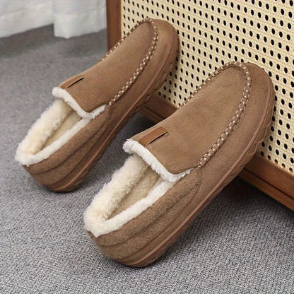 Loafers - heren - Schapenwol – warme en comfortabele winterslippers voor thuis