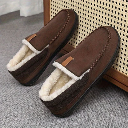 Loafers - heren - Schapenwol – warme en comfortabele winterslippers voor thuis