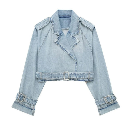 Denim Trenchcoat Dames - Stijlvol, Tijdloos en Comfortabel