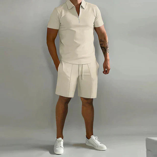 Heren Polo- en Shorts Set - Elegant en Comfortabel - Zomer Must-Have