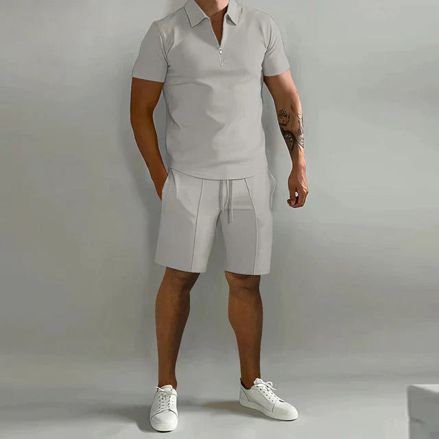 Heren Polo- en Shorts Set - Elegant en Comfortabel - Zomer Must-Have