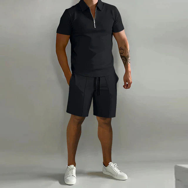 Heren Polo- en Shorts Set - Elegant en Comfortabel - Zomer Must-Have